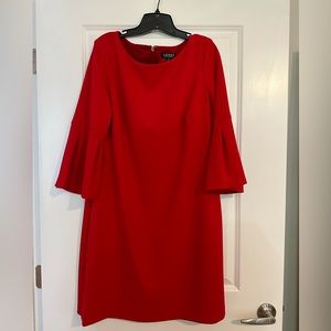 Stunning Red Dress with Bell Sleeves